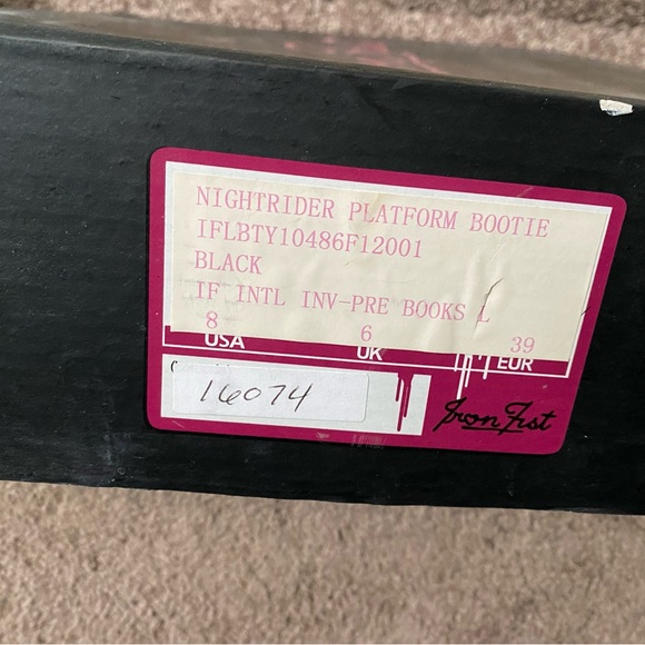 Nightrider Platform Bootie - Iron Fist- Super Rare - Size 8 - Picture 2 of 8